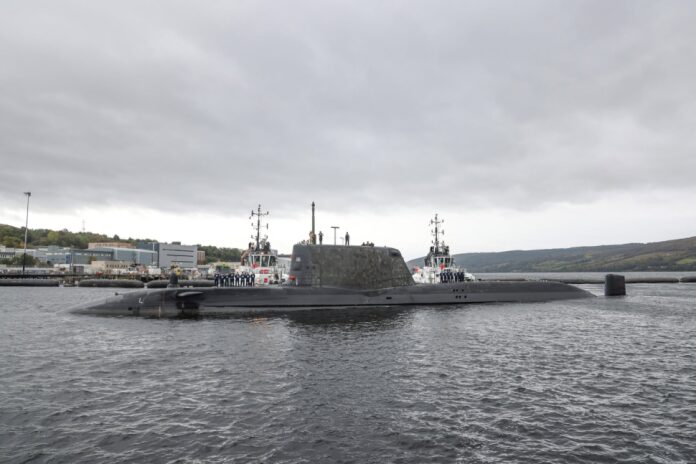Royal Navy’s newest nuclear-powered attack submarine arrives in Scotland