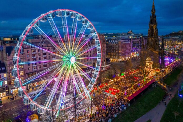 Edinburgh’s Big Wheel arrives on Princes Street as Christmas Market build begins