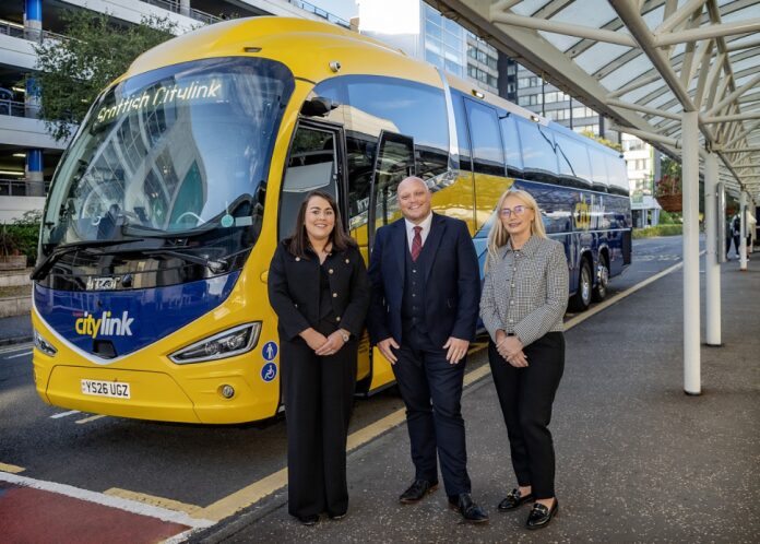 Scottish Citylink announces new coach route between Glasgow Airport and Edinburgh city centre