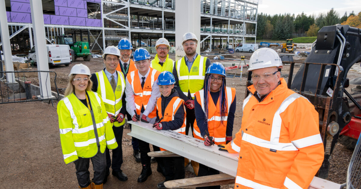 Major construction milestone reached at new Hazlehead Academy Campus