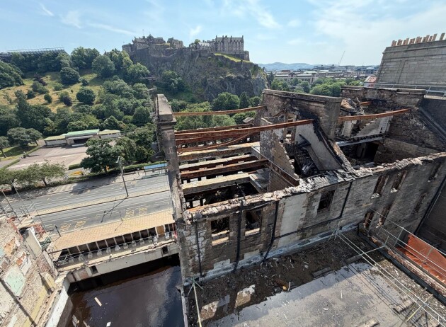 Edinburgh’s Princes Street to remain closed for at least three weeks after major fire