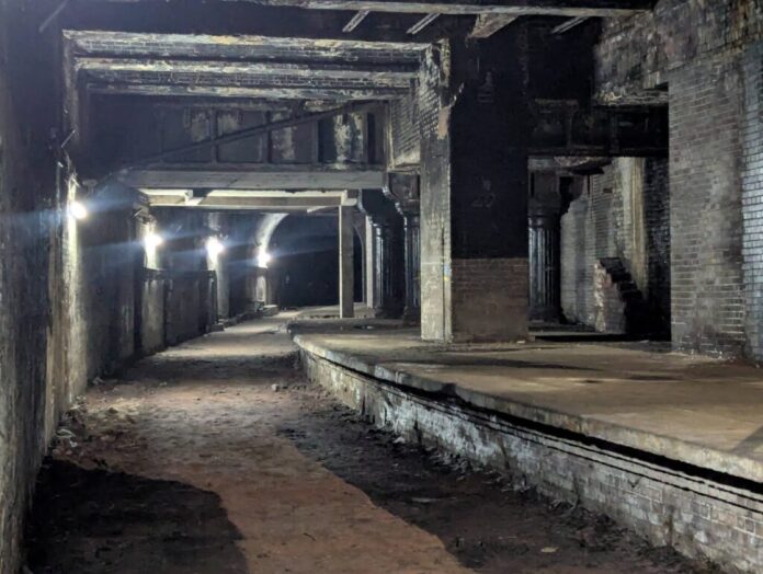 Abandoned Victorian platform beneath Glasgow Central transformed into secret cinema
