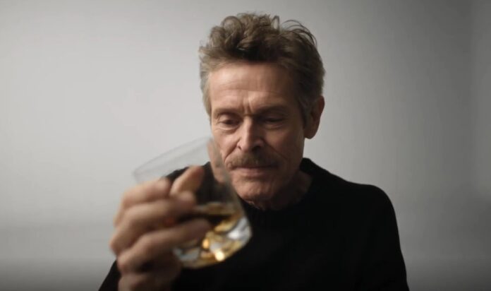 Hollywood star Willem Dafoe filming Laphroaig short film on Islay