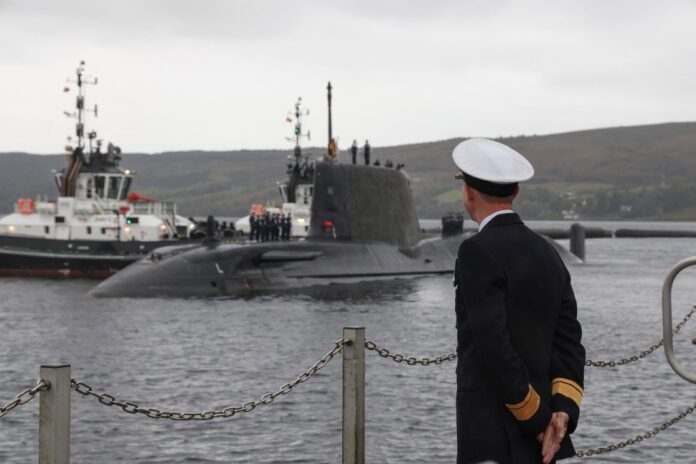 Royal Navy’s newest nuclear-powered attack submarine arrives in Scotland