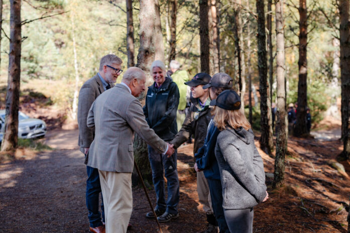 King Charles unveils commemorative stone in Cairngorms following wildfire
