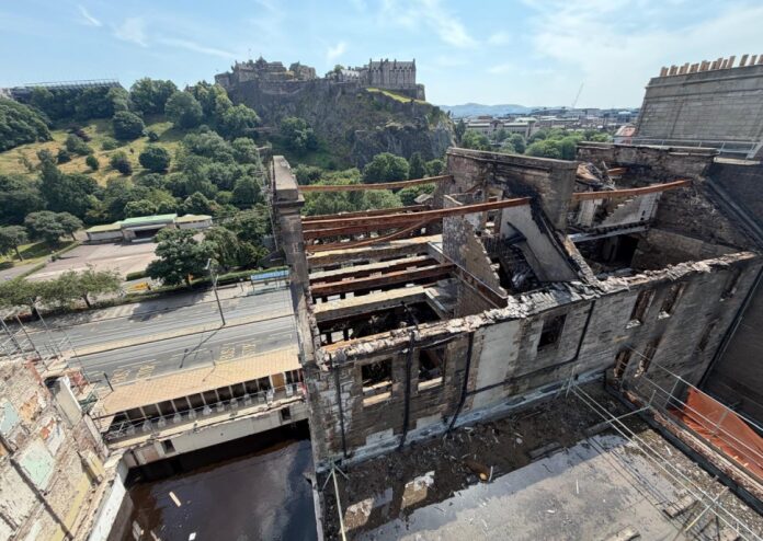 Edinburgh's Princes Street to remain closed for at least three weeks after major fire